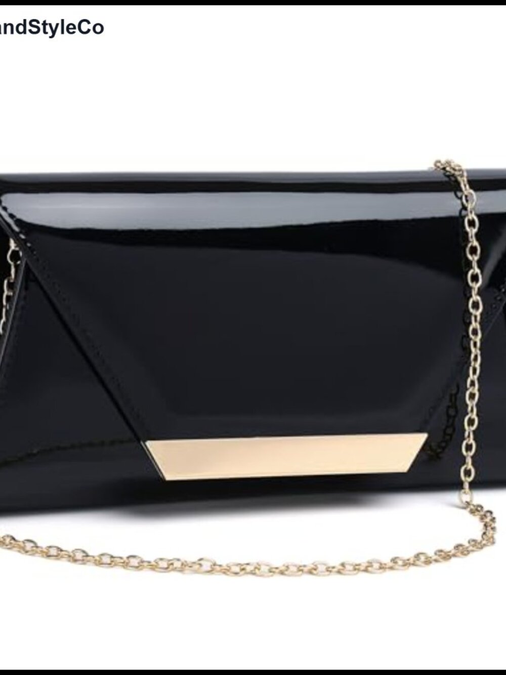 Elegant Patent Leather Clutch Purse for Women